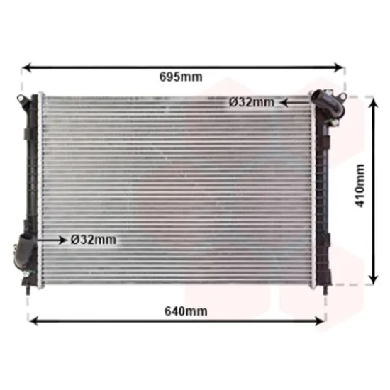 Radiator apa MINI MINI COOPER R50; R53 2001->2006 pentru S Works, perioada 2003 2004 2005