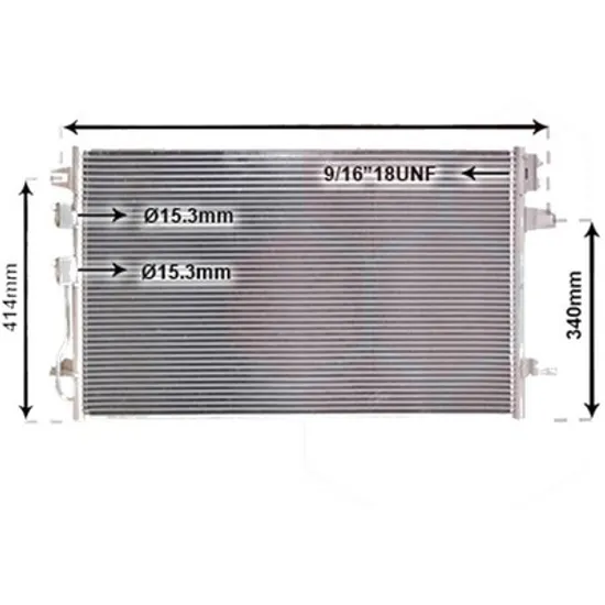 Radiator aer conditionat VW CARAVELLE 5 2003->2015 pentru 2.0 TSI 4motion, perioada 2011 2012 2013 2014 2015