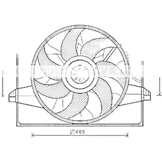 Ventilator motor MERCEDES M-CLASS W164 2005->2011 pentru ML 300 CDI 4-matic , perioada 2009 2010 2011