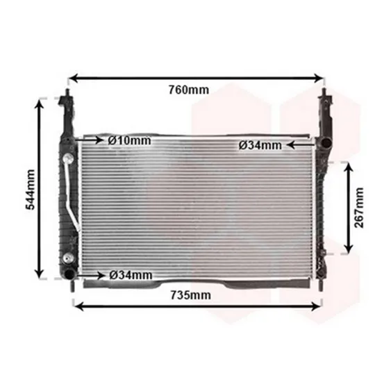 Radiator Motor CHEVROLET CAPTIVA C100 2006-> Radiator apa pentru 2,0 -2,2 CDTI (67x41,2x27) CV manuala/automata Perioada 2006 2007 2008 2009 2010 2011 2012 2013 2014 2015 2016 2017 2018