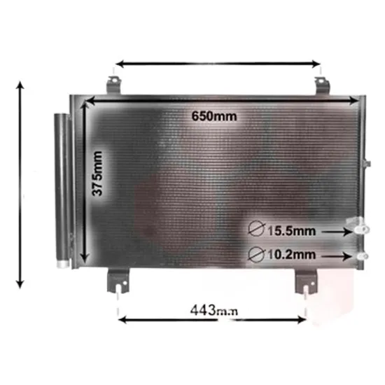 Radiator aer conditionat SUZUKI SWIFT 4 2010->2016 pentru 1.6, 1.6 , perioada 2012 2013 2014 2015 2016 2017