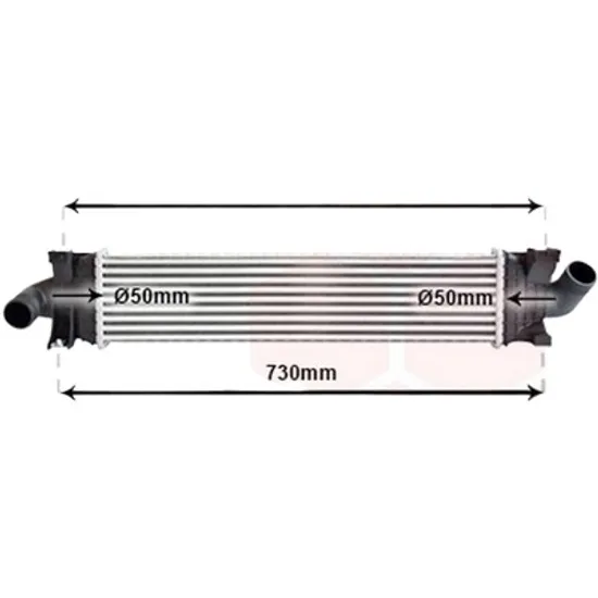 Intercooler FORD S-MAX 2006->2014 pentru 2.5 ST, perioada 2006 2007 2008 2009 2010 2011 2012 2013 2014
