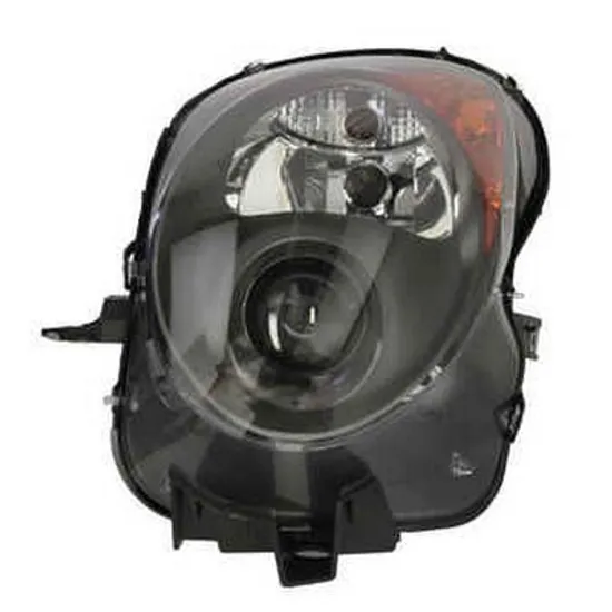 Far stanga ALFA ROMEO MITO 2008->2018 perioada 2009 2010 2011 2012 2013 cu motor reglaj, fumuriu, semnal galben, cu reglaj electric, cu bec H7/H7