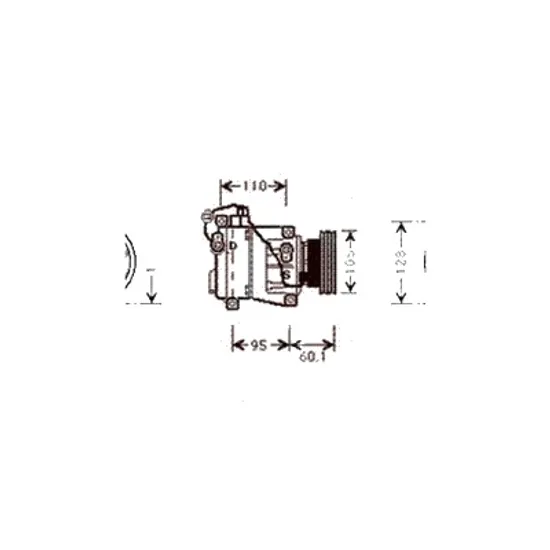 Compresor aer conditionat IVECO DAILY 3 1999->2007 pentru 35 S 9 V,35 C 9 V, perioada 1999 2000 2001 2002 2003 2004 2005 2006 2007