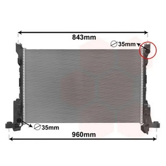Radiator Motor OPEL VIVARO B 2014->2019 Radiator apa 1.6 CDTi +AC diesel MANUAL (750x470x26) Perioada 2014 2015 2016 2017 2018 2019