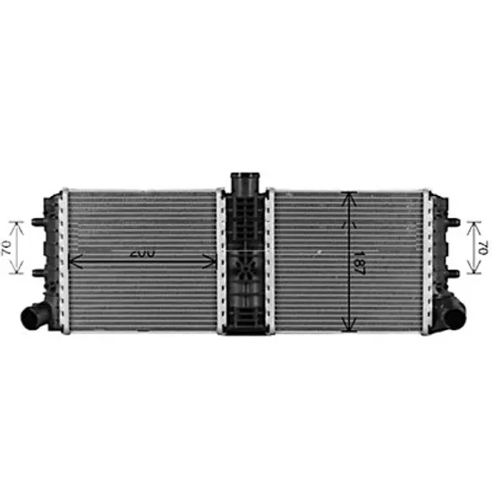Radiator apa AUDI R8 422; 423 2007->2015 5.2 FSI quattro 386KW 525CP , pentru motor BUJ, CTYA perioada 2009 2010,2011,2012,2013,2014 2015