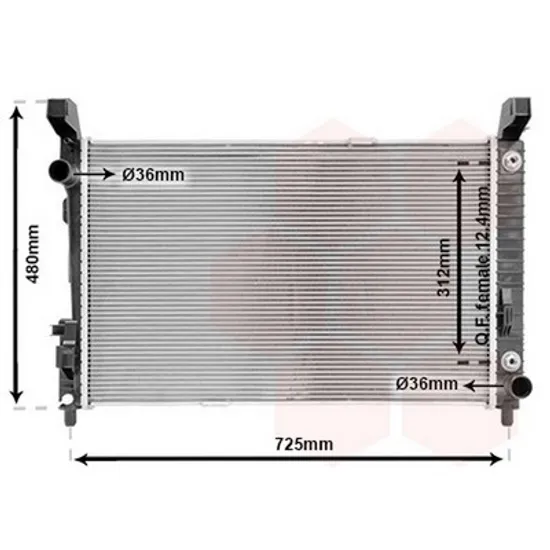 Radiator Motor MERCEDES B-CLASS W245 2005->2011 Radiator toate modelele benzina/diesel +/-A/C 65x40 cv automata Perioada 2005 2006 2007 2008 2009 2010