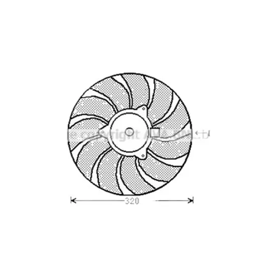 Ventilator motor STANGA SAAB 9-3 2002->2015 2.8 Turbo V6 184KW 250CP , pentru motor LP9 perioada 2005 2006 2007 2008 2009 2010 2011 2012 2013 2014 2015