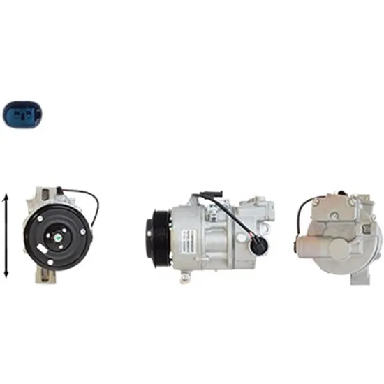 Compresor aer conditionat BMW 1 E87 2004->2011, 1 E81 2006->2011 pentru 120 d, perioada 2004 2005 2006 2007 2008 2009 2010 2011