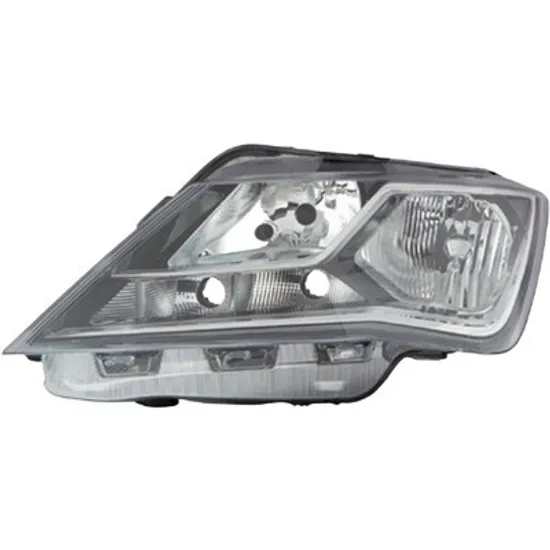 Far stanga SEAT TOLEDO 4 2012->2019 perioada 2012 2013 2014 2015 cu motor reglaj, semnal transparent, cu reglaj electric, cu bec H7/H7