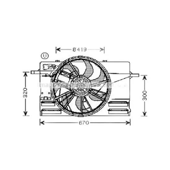 Ventilator Motor VOLVO S40 2 2004->2012 Electroventilator complet benzina/diesel Perioada 2004 2005 2006 2007 2008 2009 2010