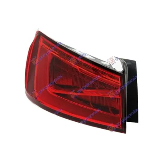 Lampa stop spate stanga AUDI A3 8VS; 8VM SEDAN 2013->2020, A3 Cabriolet 8V7; 8VE 2013-> perioada 2013 2014 2015 2016 2017 2018 2019 2020 pana la an de fabricatie 2016, cu LED, semnal fumuriu, exterior