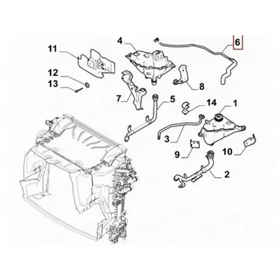Radiator incalzire ALFA ROMEO STELVIO 2016-> furtun racire (O) Perioada 2016 2017 2018 2019 2020 2021