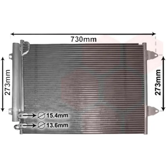 Radiator aer conditionat FORD C-MAX 2 2010->2019 2.0 TDCi 100KW 136CP , pentru motor UKDB perioada 2011 2012,2013,2014,2015,2016,2017,2018 2019
