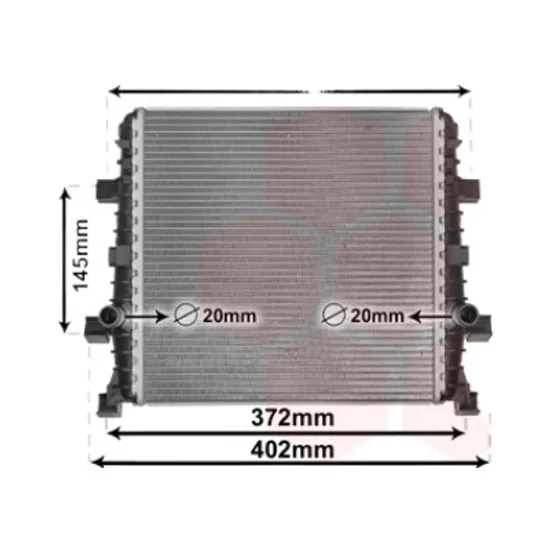 Radiator apa AUDI Q7 2006->2015 3.0 TFSI quattro 200KW 272CP , pentru motor CJTC, CJWC perioada 2010 2011,2012,2013,2014 2015