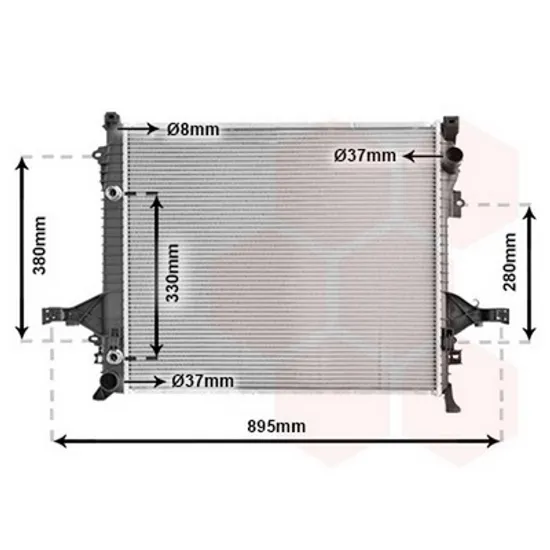 Radiator Motor VOLVO XC90 1 2002->2014 Radiator apa benzina - diesel MANUAL-AUTOM. (620x530x32) Perioada 2002 2003 2004 2005 2006 2007 2008 2009 2010 2011 2012 2013