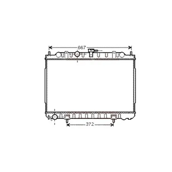 Radiator apa NISSAN X-TRAIL T30 2001->2013 pentru 2.0 4x4, perioada 2001 2002 2003 2004 2005 2006 2007 2008 2009 2010 2011 2012 2013