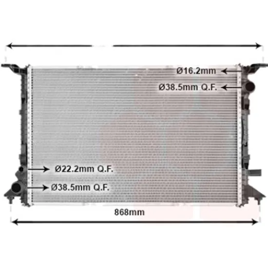 Radiator apa AUDI A6 C7 2010->2018 pentru S6 quattro, perioada 2012 2013 2014 2015 2016 2017 2018