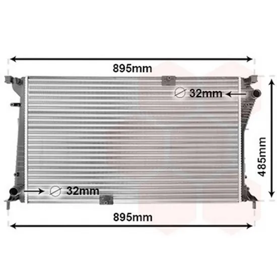 Radiator Motor RENAULT TRAFIC 2 2001-> Radiator apa 2 0-2 5 CDTi 78x44 9 cu START-STOP Perioada 2001 2002 2003 2004 2005 2006