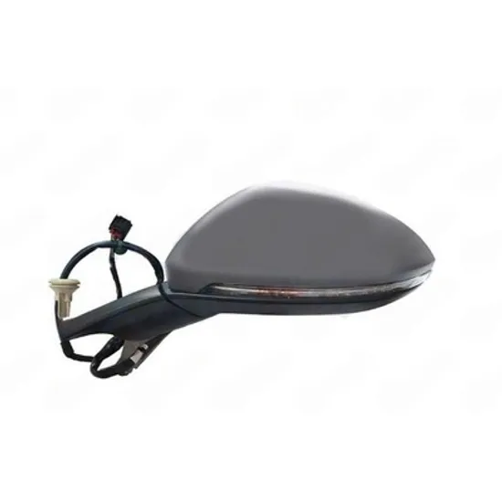Oglinda VW GOLF 7 2012->2020 Oglinda exterioara electrica cu incalzire pentru vopsit (cu semnal si senzor banda) (6+2 PIN) STANGA Perioada 2013 2014 2015 2016