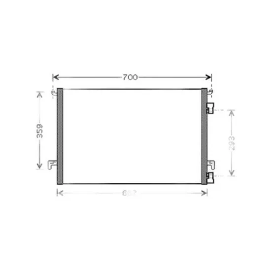 Radiator Aer Conditionat OPEL VECTRA C 2002->2008 Radiator aer conditionat 2,0 - 2,2 DTi 62,5x41,5x16 Perioada 2002 2003 2004 2005 2006 2007 2008