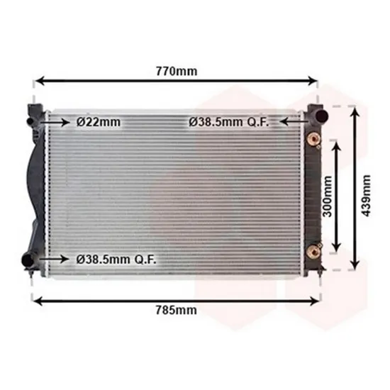 Radiator Motor AUDI A6 C6 2004->2011 Radiator apa 2,7-3,0 TDI (67.5x44.5x32) ENG. (BEHR ALTERNATIVE) Perioada 2004 2005 2006 2007 2008 2009 2010 2011