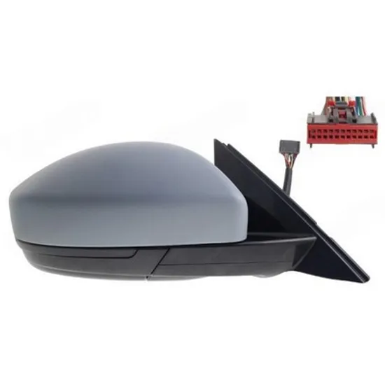 Oglinda JAGUAR E-PACE X540 2017-> Oglinda exterioara electrica cu incalzire cu rabatare electrica pentru vopsit (Heliomata) (cu memorie si cu semnal LED si lampa podea LED) (14 PIN) DREAPTA Perioada 2017 2018 2019 2020 2021 2022