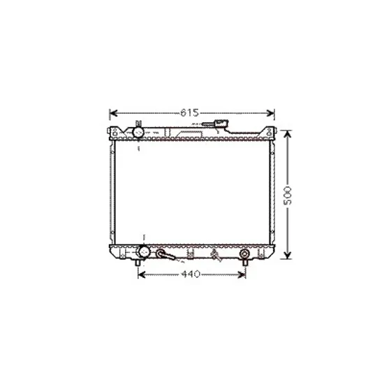 Radiator apa SUZUKI GRAND VITARA 1 1998->2006 pentru 2.7 4x4, perioada 2001 2002 2003
