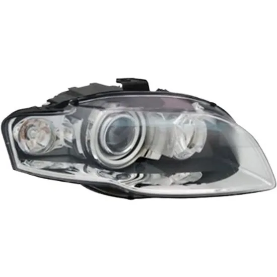 Far dreapta AUDI A4 Cabriolet 8H7 2002->2009 perioada 2004 2005 2006 2007 2008 2009 cu motor reglaj, fara unitate de control Xenon, semnal transparent, pentru vehicule cu lumini xenon, cu reglaj distanta iluminare automat, adaptiv, cu bec D1S tub descarcare gaze