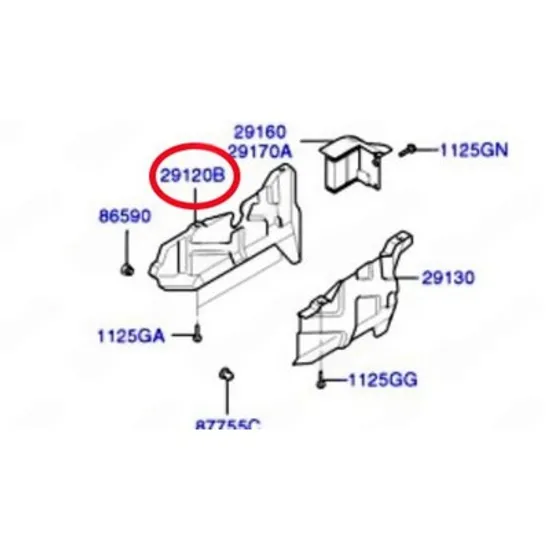Scut Motor HYUNDAI COUPE 2001->2008 Scut motor lateral vertical (O) DREAPTA Perioada 2001 2002 2003 2004 2005 2006 2007 2008