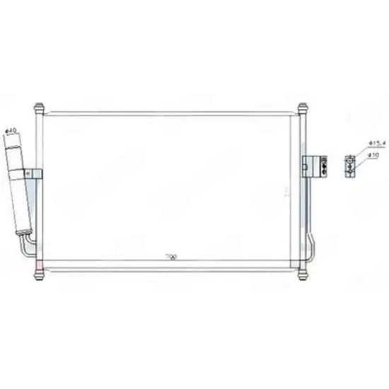 Radiator Aer Conditionat ISUZU D-MAX 2 2012->2018 Radiator condensator aer conditionat 2.5-3.0 T.D (650x420x12) Perioada 2012 2013 2014 2015 2016 2017 2018