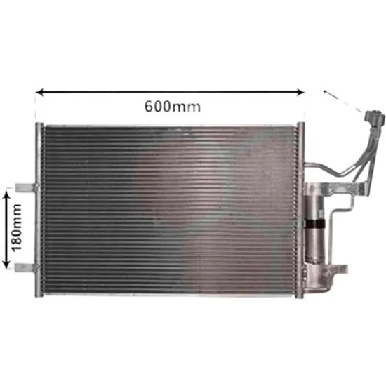 Radiator aer conditionat CITROEN C3 2 2009->2016 pentru 1.4 LPG, perioada 2010 2011 2012 2013 2014 2015 2016 2017 2018