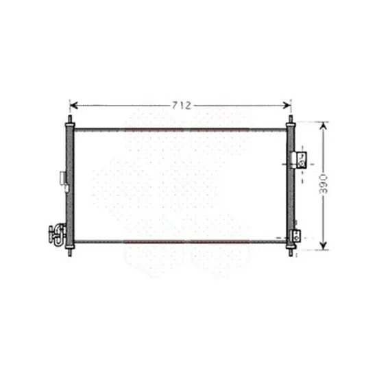 Radiator aer conditionat RENAULT TWINGO 3 2014-> pentru 0.9 TCe 110, perioada 2016 2017 2018 2019 2020 2021