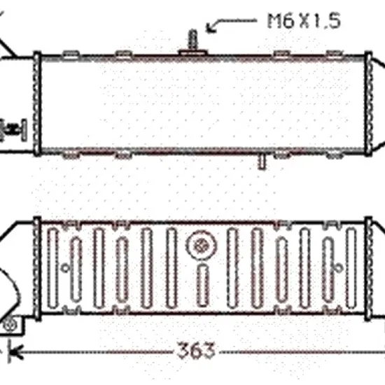 Intercooler VW POLO Variant 1997->2001 1.9 TDI 66KW 90CP , pentru motor AGR, AHU, ALE, ALH perioada 1997 1998,1999,2000 2001