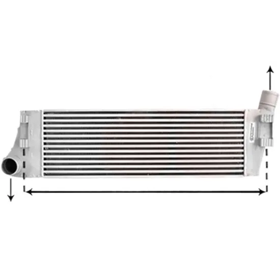 Intercooler RENAULT MEGANE 2 2002->2010 1.9 dCi 68KW 92CP , pentru motor F9Q 808 perioada 2004 2005 2006