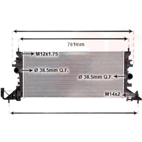 Radiator apa OPEL ASTRA K 2015->2021 1.2 Turbo 107KW 145CP , pentru motor F 12 SHR perioada 2019 2020,2021,2022,2023 2024