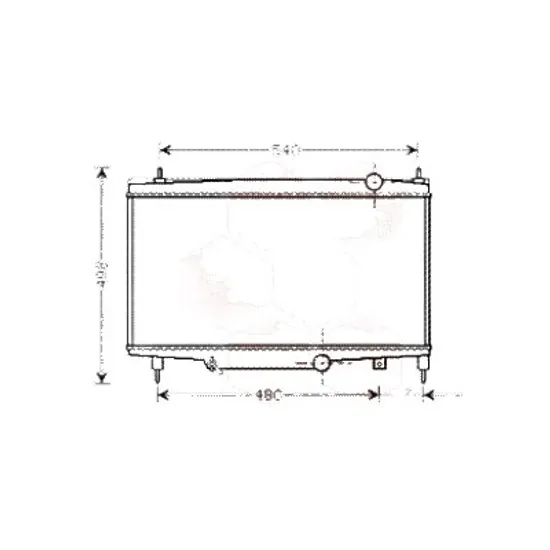 Radiator apa PEUGEOT 807 2002->2010 pentru 3.0 V6, perioada 2002 2003 2004 2005 2006 2007