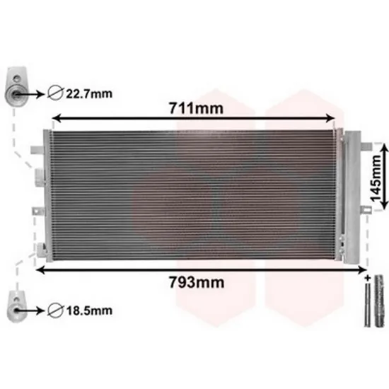 Radiator Aer Conditionat FORD S-MAX 2015-> Radiator aer conditionat benzina-diesel (670x310x16) Perioada 2015 2016 2017 2018 2019