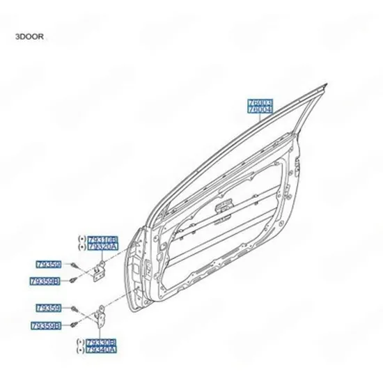 Usa Fata HYUNDAI i30 2012->2017 Usa fata 3 usi (O) STANGA Perioada 2013 2014 2015 2016 2017