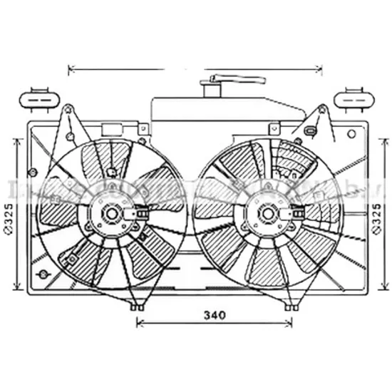 Ventilator motor MAZDA 6 GG 2007->2013 pentru 2.0 MZR, perioada 2007 2008 2009 2010 2011 2012