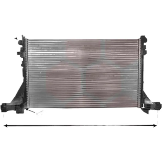 Radiator apa OPEL MOVANO B 2010->2020 pentru 2.3 CDTI RWD, perioada 2010 2011 2012 2013 2014 2015