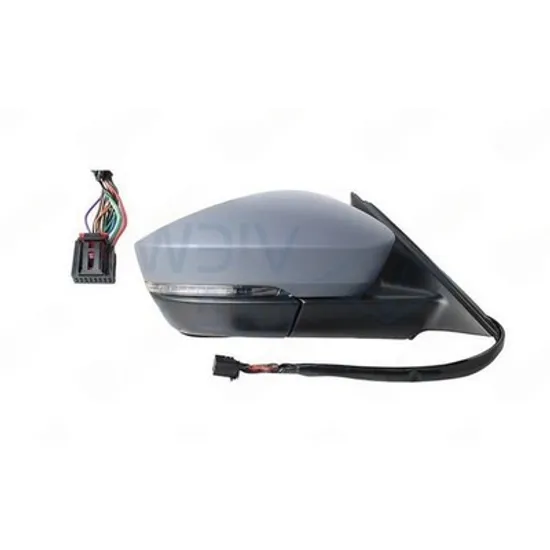 Oglinda SKODA KODIAQ 2016-> Oglinda exterioara electrica cu incalzire cu rabatare electrica pentru vopsit (cu semnal si lampa podea) (9PIN) DREAPTA Perioada 2016 2017 2018 2019 2020 2021
