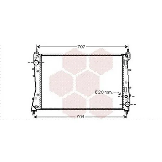 Radiator Motor FIAT LINEA 2006-> Radiator apa pentru 1,4i 16V TURBO - 1,3 - 1,6JTD (62x40 Perioada 2007 2008 2009 2010 2011 2012 2013 2014 2015 2016 2017 2018