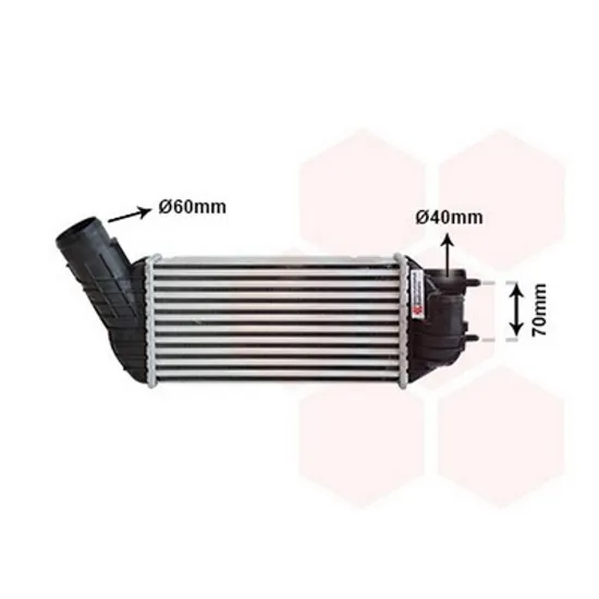 Intercooler PEUGEOT 3008 2016-> Radiator intercooler 2.0 HDI diesel DIAM. 60/40 Perioada 2009 2010 2011 2012 2013 2014 2015