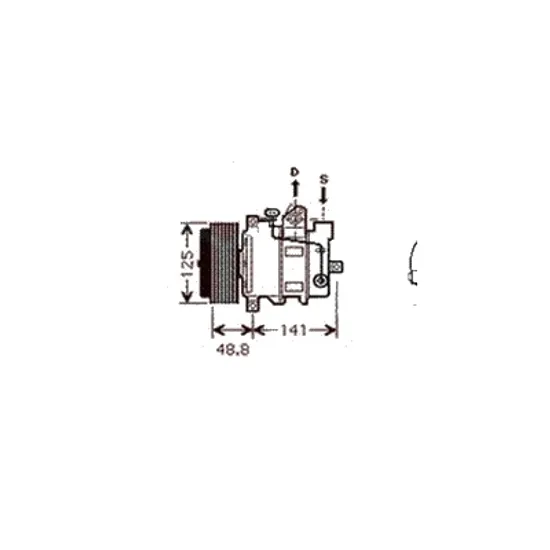 Compresor aer conditionat MERCEDES SLK R171 2004->2011 200 Kompressor 120KW 163CP , pentru motor M 271.944 perioada 2004 2005 2006 2007 2008 2009 2010 2011