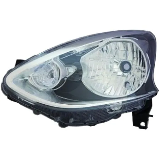 Far dreapta NISSAN MICRA 4 2011->2015 perioada 2010 2011 2012 2013 2014 2015 de la an de fabricatie 08/2013, cu motor reglaj, semnal alb, cu reglaj electric, cu bec H4
