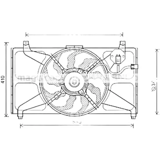 Ventilator motor HYUNDAI ACCENT 3 SEDAN MC 2005->2012 pentru 1.6 GLS, perioada 2005 2006 2007 2008 2009 2010