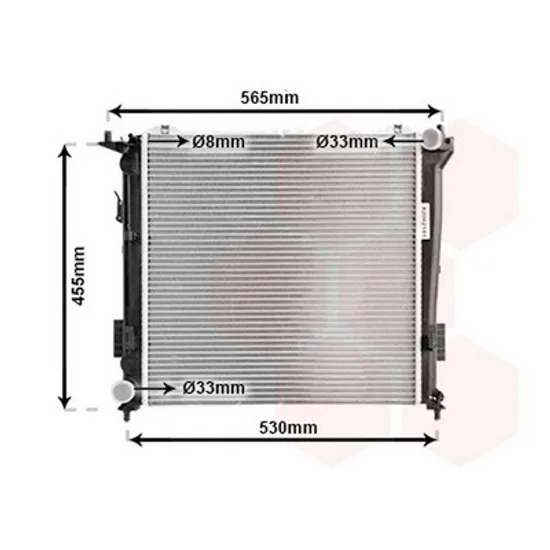 Radiator Motor HYUNDAI i30 2007->2012 Radiator apa pentru 1,6 CRDi (45x45,5x27) CV manuala 2006 -> Perioada 2007 2008 2009 2010 2011 2012