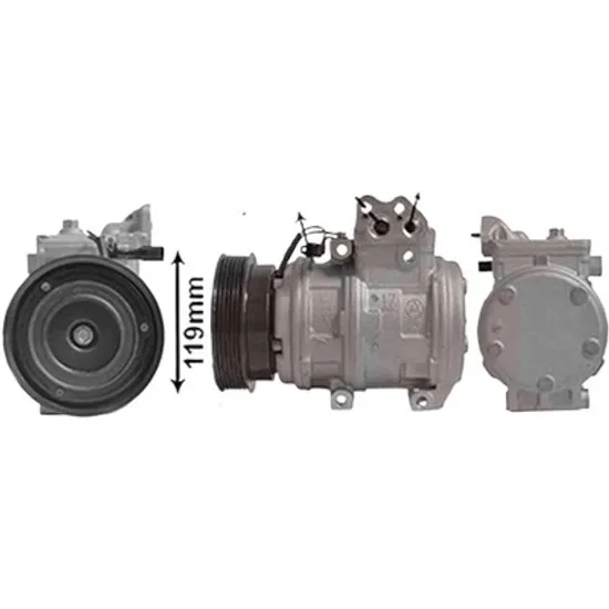 Compresor aer conditionat HYUNDAI COUPE 2001->2008 pentru 2.0 GLS, perioada 2003 2004 2005 2006 2007 2008 2009