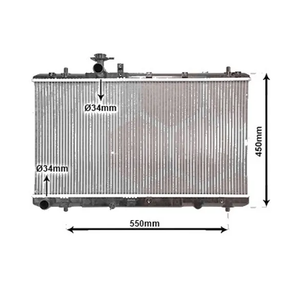 Radiator apa SUZUKI SX4 2006-> pentru 1.5, perioada 2006 2007 2008 2009 2010